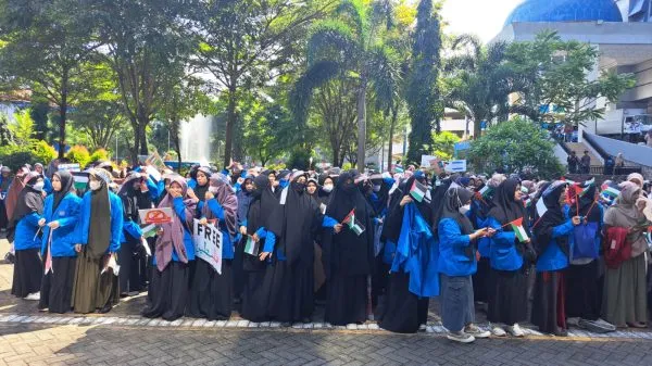 Mahasiswa Ma'had Al-Birr Berpartisipasi dalam Aksi Solidaritas Palestina