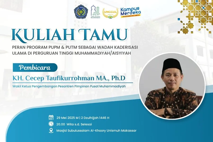Kuliah Tamu Bersama KH. Cecep Taufikurrohman: Mahad Al-Birr sebagai Pilar Kaderisasi Ulama Muhammadiyah